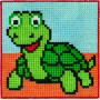 Permin Embroidery Kit Children's Kit Turtle 25x25cm