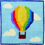 Permin Embroidery Kit Children's Kit Air balloon 25x25cm