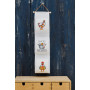 Permin Embroidery Kit Chics & Roosters 12x60cm