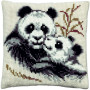 Permin Embroidery Kit Pandas 40x40cm