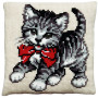 Permin Embroidery Kit Cat 40x40cm