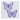 Iron On Mending Purple Butterfly 4 x 3 cm - 2 stk