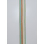 Bag Strap Polyester 38mm Beige/Brown/Turquoise w/ Lurex - 50 cm