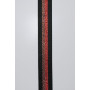 Bag Strap Polyester 38mm Black/Red w/ Lurex - 50 cm