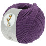 Lana Grossa Soft Cotton Yarn 53 Anthracite Violet