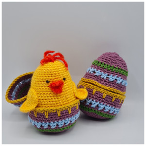 Easter Chick in Easter Egg by Rito Krea - Easter Crochet Pattern