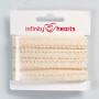 Infinity Hearts Lace Ribbon Polyester 11mm 2 Ecru - 5m