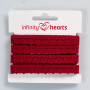 Infinity Hearts Lace Ribbon Polyester 11mm 10 Wine - 5m