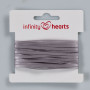 Infinity Hearts Satin Ribbon Double Faced 3mm 12 Silver - 5m