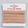 Infinity Hearts Herringbone Tape Bomuld 10mm 16 Sand - 5m