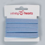 Infinity Hearts Herringbone Tape Bomuld 10mm 22 Denim - 5m