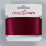 Infinity Hearts Satin Ribbon Double Faced 38mm 275 Wine - 5m