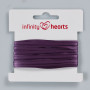Infinity Hearts Satin Ribbon Double Faced 3mm 473 Dark Purple - 5m