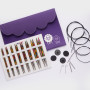 KnitPro Symfonie Deluxe Interchangeable circular needle set Birch 60-80-100 cm 3,5-8 mm 8 sizes