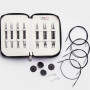 KnitPro Karbonz Special Interchangeable Circular Needles Set Carbon Fiber 60-80-100 cm 3-6 mm 7 sizes