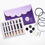 KnitPro J'Adore Cubics Deluxe Interchangeable Circular Knitting Needle Set 60-80-100 cm 4-8 mm 7 sizes