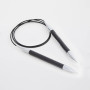 KnitPro Karbonz Asymmetric Fixed Circular Knitting Needle Carbon Fibre Kulfiber 25 cm 2.00mm