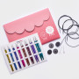 KnitPro Zing Deluxe Interchangeable Circular Knitting Needles Set 40 & 50 cm 3,5-8 mm 8 sizes