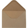 Recycled Envelopes, C6 11.5x16 cm, 120 g, 50 pcs, natural