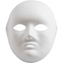 Full Face Mask, white, H: 22 cm, W: 17 cm, 10 pc/ 10 pack