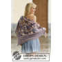 Piece by Piece by DROPS Design - Knitted Shawl with Textured Pattern 170x78 cm