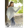 First Frost by DROPS Design - Knitted Shawl with Lace Pattern 140x76 cm