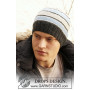Ringo by DROPS Design - Knitted Men's Hat with Strips in Stocking stitches Pattern S - L