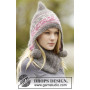 Sweet Winter Hat by DROPS Design - Knitted Hat and Neck Warmer with Nordic Pattern size S - XL