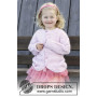 Precious Piper by DROPS Design - Knitted Cardigan in Stocking Stitches Pattern size 12 months - 10 years