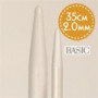 Drops Basic Single Pointed Knitting Needles Aluminium 35cm 2.00mm /13.8in US0