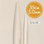 Drops Basic Single Pointed Knitting Needles Aluminium 35cm 5.00mm / 13.8in US8